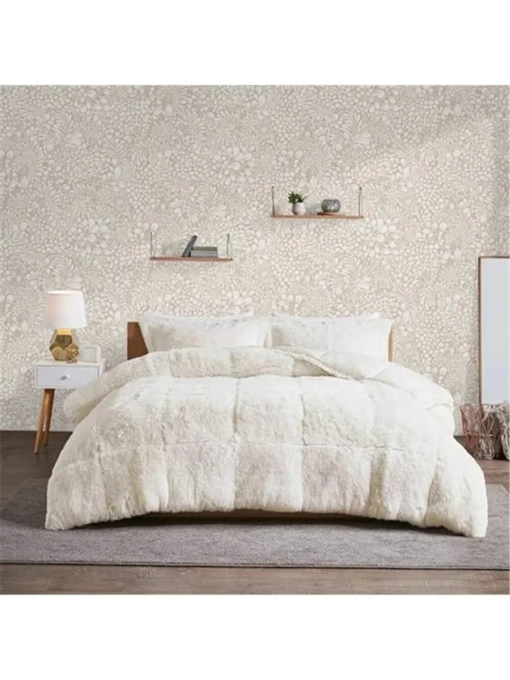 Boho Floral Peel And Stick Wallpaper Beige Removable Self Adhesive Wall Decor